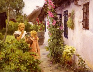 The Cottage Garden — Hans Anderson Brendekilde