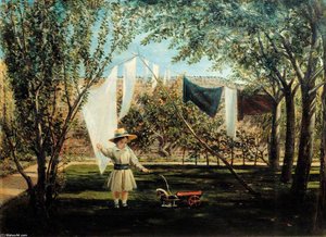 A Garden Scene — Charles Robert Leslie