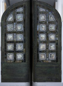 Front Door To The Henry O. Havemeyer House, New York — Louis Comfort Tiffany, Art Nouveau