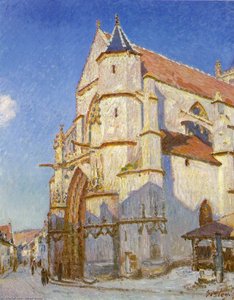 The Church At Moret — Alfred Sisley, Impressionist Landscape