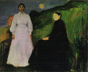 Mutter Und Tochter — Edvard Munch, Expressionismus