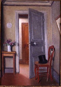 Le Haut De Forme, Intérieur La Visite (ancien Titre Donné En 1965 Lors De La Rétrospective De Vallotton À Zurich) — Félix Vallotton, Post-impressionism