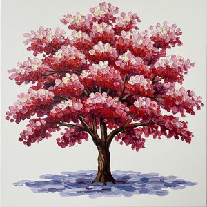Ephemeral Bloom: A Singular Impasto Study of Serenity and Rose Petal Radiance