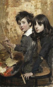 The Young Painter — Cesare Tallone