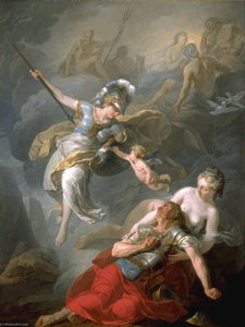 Combat De Minerve Contre Mars — Joseph Benoit Suvée