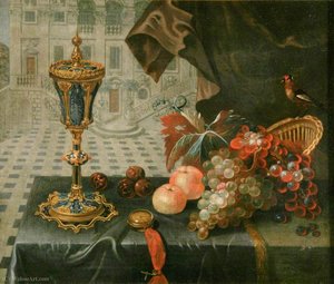Still Life With King John Cup — Pieter Gerritsz Van Roestraten