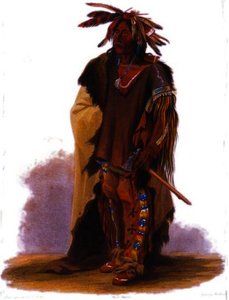Guerrier Dacota — Karl Bodmer