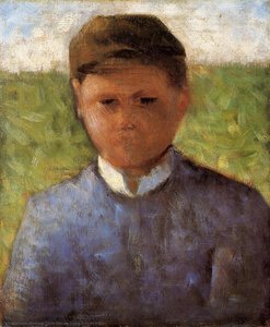 El Joven Campesino Vestido De Azul — Georges Pierre Seurat
