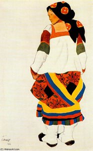 Russian Peasant Woman — Léon Bakst, World Of Art