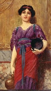 Grecian Idyll (study) — R.b.a John William Godward