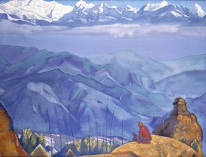 Book Of Wisdom — Nicholas Roerich, Symbolic Landscape Painting