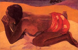 Otahi (also Known As Alone) — Eugène Henri Paul Gauguin, Post-impressionism