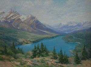 Mountain Ranges Ever Changing, (painting) — Mary Agnes Yerkes