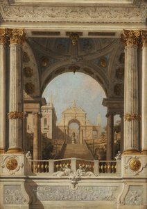 Perspective View (stage Design) — Canaletto, Baroque Venetian