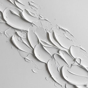 Ätherischer Monolith: Eine Skulpturale Studie In Strahlendem Weißem Impasto Und Licht — David Moreau, Zeitgenössische Abstraktion