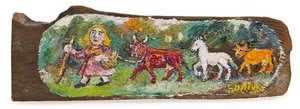 Woman Walking With Animals — David Davidovich Burliuk