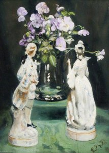 Pansies In Stone Jug — Ethel Susan Graham Bristowe