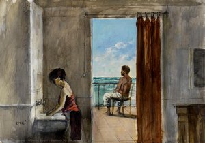 Balcony By The Sea — Alberto Sughi