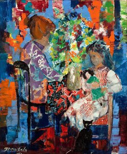 Untitled (Interior with Mother and Child), (1967)