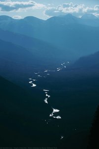 Rivers streams in Glacier National Park