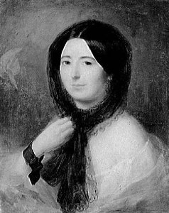 Portrait de jeune femme en fanchon de dentelle