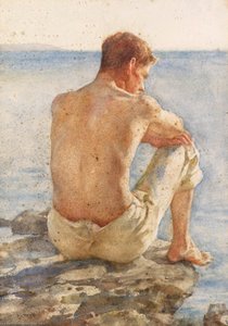 Portrait Of Charlie Mitchell — Henry Scott Tuke