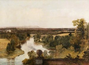 View From The Roman Camp At Dalzell Near Hamilton — Horatio Mcculloch