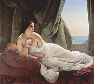 Reclining Odalisque — Francesco Hayez