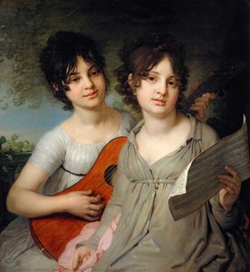 Portrait of A. and V. Gagarin