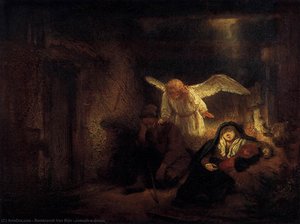 Joseph's Dream — Rembrandt Van Rijn, Baroque