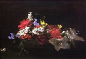 Bowl Of Flowers, Study Of Light — John La Farge