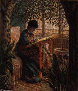 La Femme Au Metier — Claude Monet, Impressionism