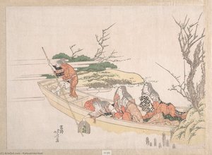 Gathering Sea-weed — Katsushika Hokusai