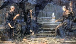 A Golden Thread - — John Melhuish Strudwick