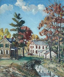 The Miller's House — Walter Emerson Baum, American Impressionism