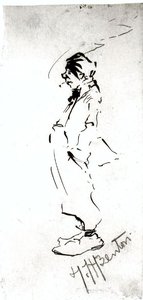 Self-portrait In Caricature — Thomas Hart Benton