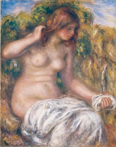 Woman By Spring — Pierre-auguste Renoir, Impressionism