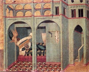 Predella Panel: The Annunciation To Sobac — Pietro Lorenzetti