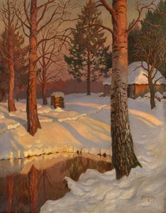 Forest In The Setting Sun — Mikhail Germashev