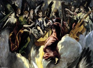 The Annunciation (detail) — El Greco