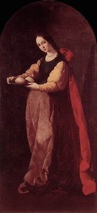 Santa Agueda — Francisco De Zurbarán, Spanish Baroque