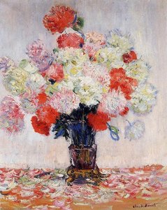 Vase Of Peonies — Claude Monet, Impressionism