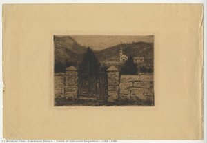 Tomb Of Giovanni Segantini (1858-1899) — Hermann Struck, Realism