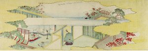 Courtier Standing — Katsushika Hokusai