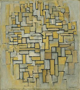 Composition In Brown And Gray — Piet Mondrian, Cubist Movement