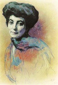 Portrait Of Helena Ivanovna Roerich — Valentin Alexandrovich Serov