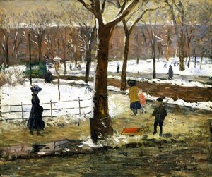 Washington Square, Winter (also Known As Washington Square) — William James Glackens