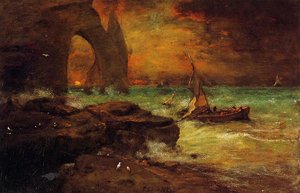 Sunset, Etretat — George Innes