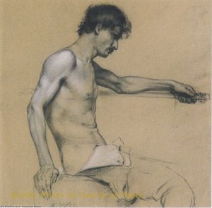 Male Nude Study — Koloman Moser