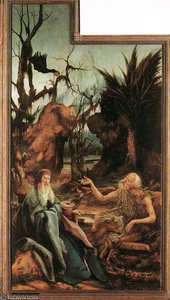 Sts Paul And Antony In The Desert — Matthias Grünewald